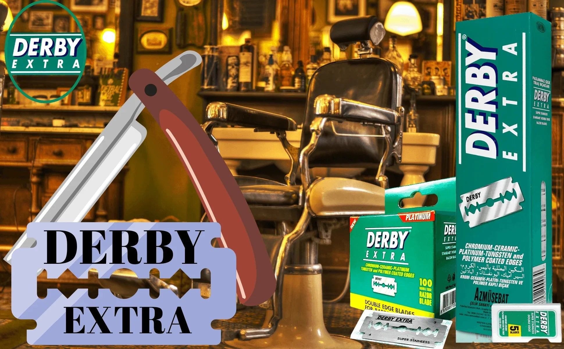 Derby Double Edge Razor Blades 100Ct